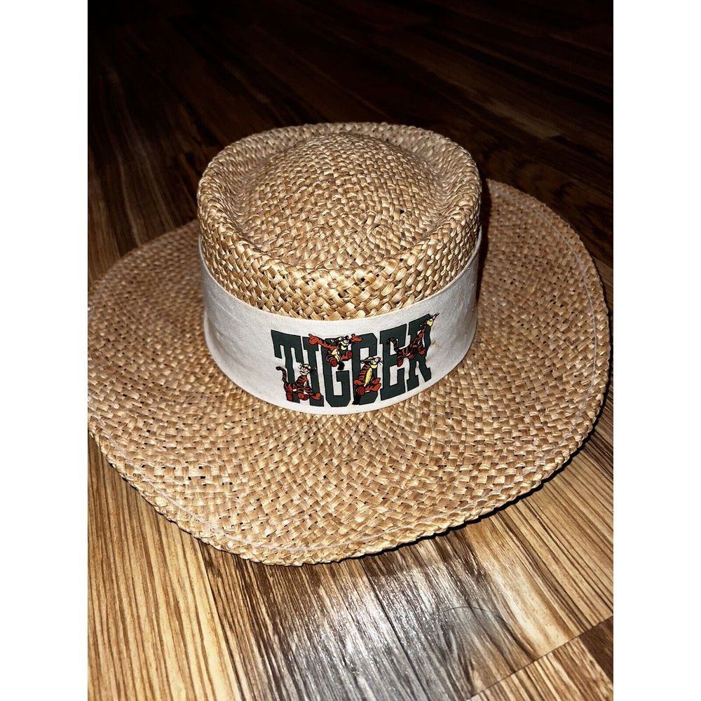 Walt Disney Rare Vintage VTG Goofy's Hat Co. Tigger Straw‎ Hat Sun